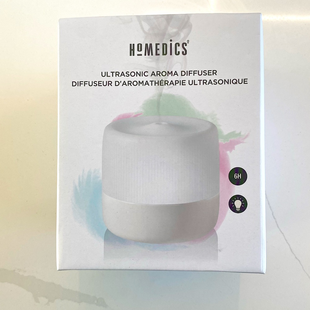 New - Homedics Ultrasonic Aroma Diffuser